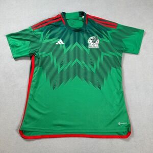 2022 Adidas Mexico National Team Soccer Jersey XL Mens Home AEROREADY Green Auth